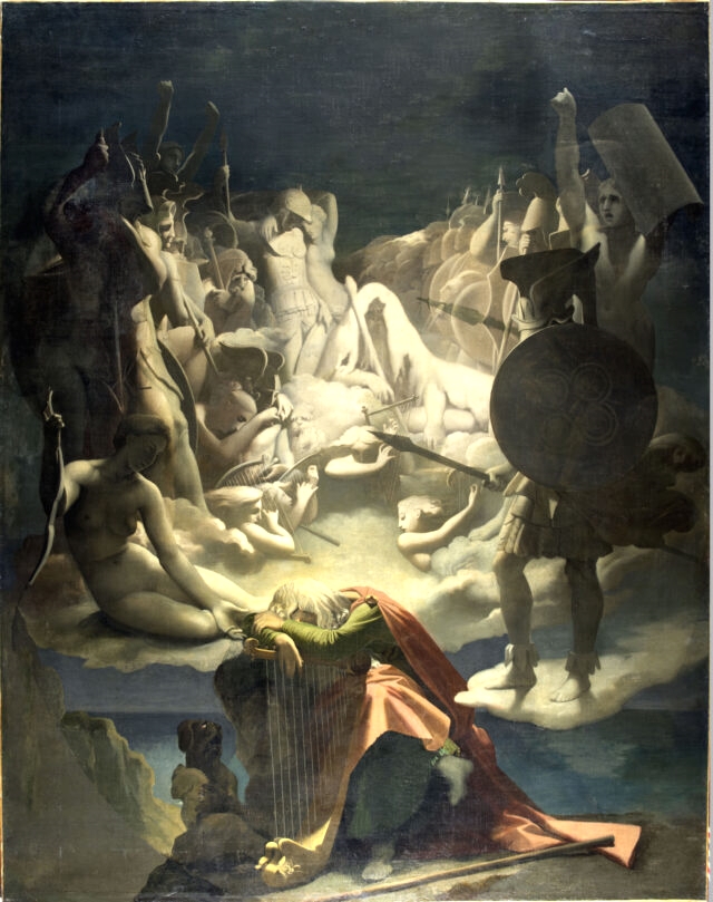 « Le Songe d’Ossian », tableau de Jean Auguste Dominique INGRES (1813)