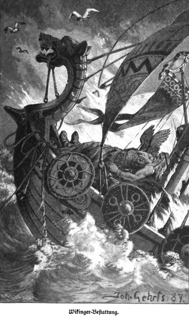 Funérailles d'un chef viking.