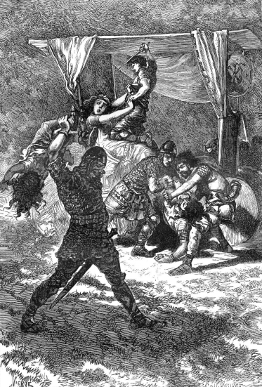 Gravure de Vierge, extraite de l'ouvrage de Jules Michelet intitulé : Histoire de France (tome I).