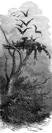 Gravure de Gustave Doré, tirée de l'ouvrage de X.-B. Saintine intitulé : La Mythologie du Rhin (édition de 1876).